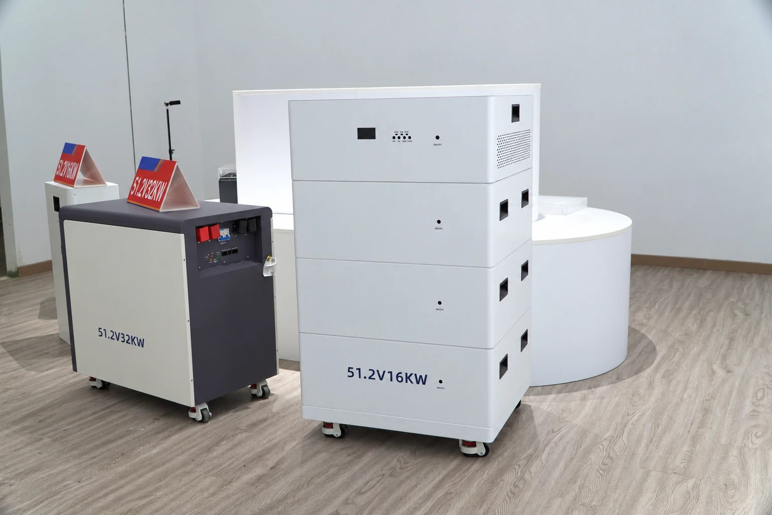 Floor-standing battery storage